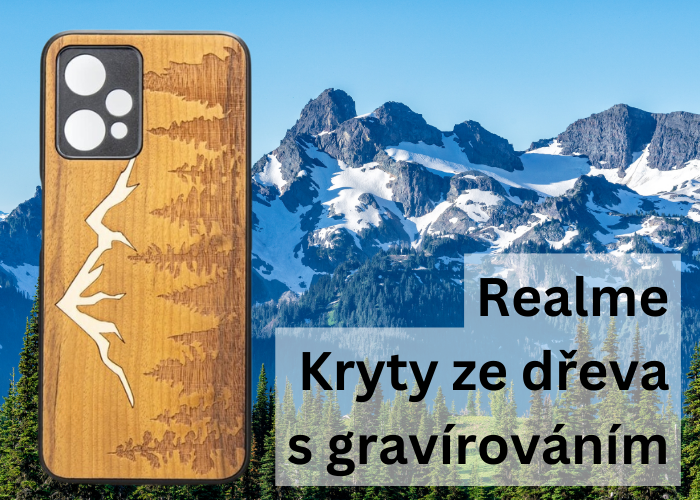 Realme: kryty ze dřeva s gravírováním