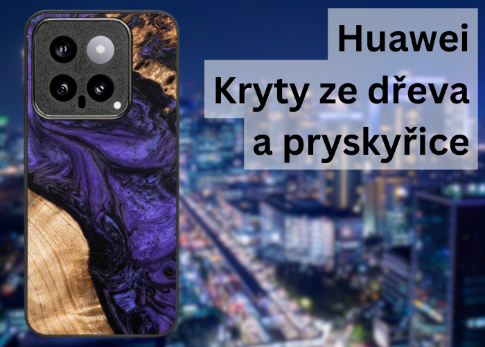 Huawei: Kryty ze dřeva a pryskyřice