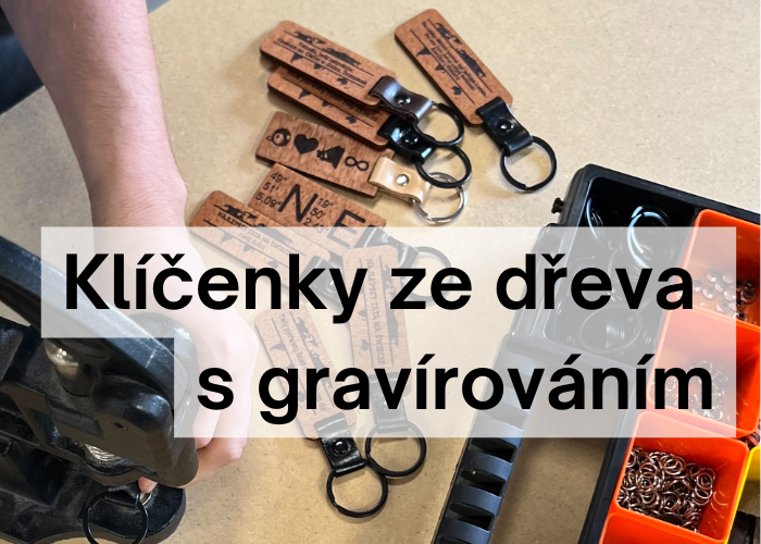 Klíčenky ze dřeva s gravírováním