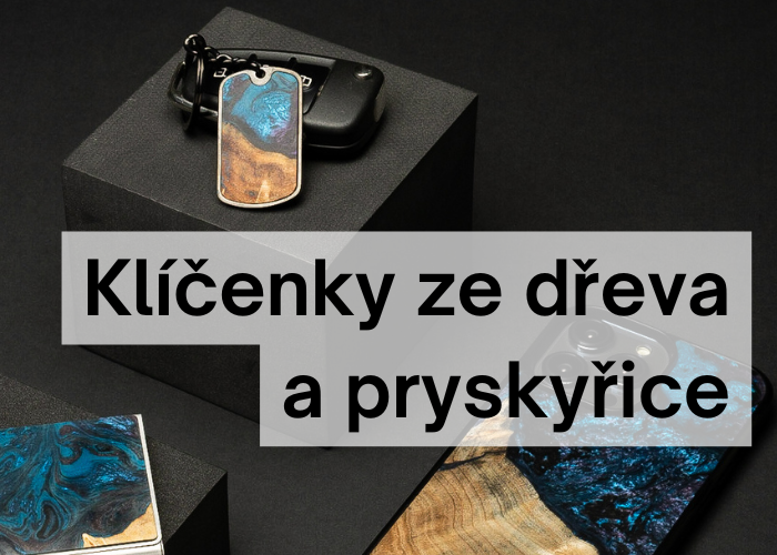 Klíčenky ze dřeva a pryskyřice