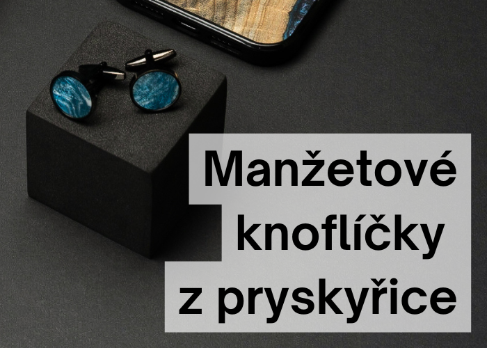 Manžetové knoflíčky z pryskyřice