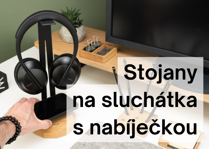 Stojany na sluchátka s nabíječkou