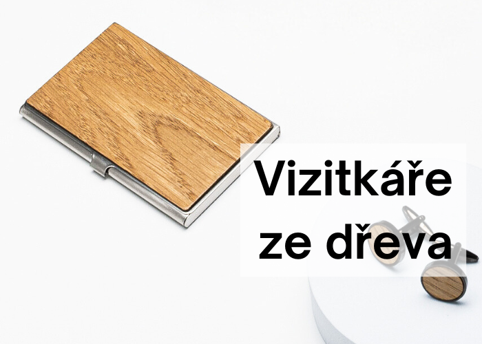 Dřevěné vizitkáře