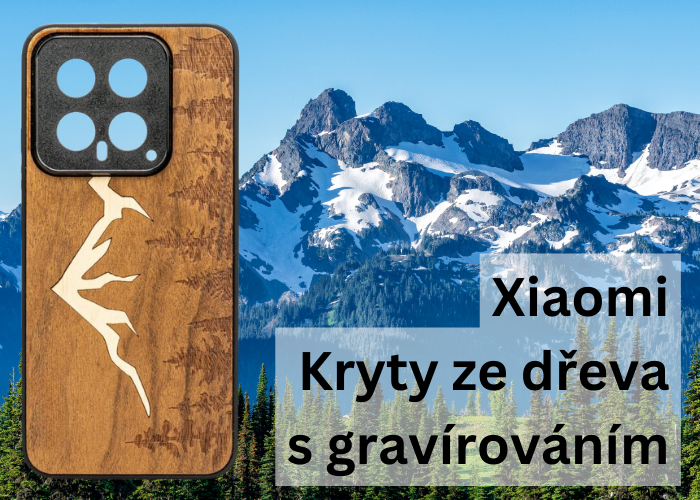 Xiaomi: kryty ze dřeva s gravírováním